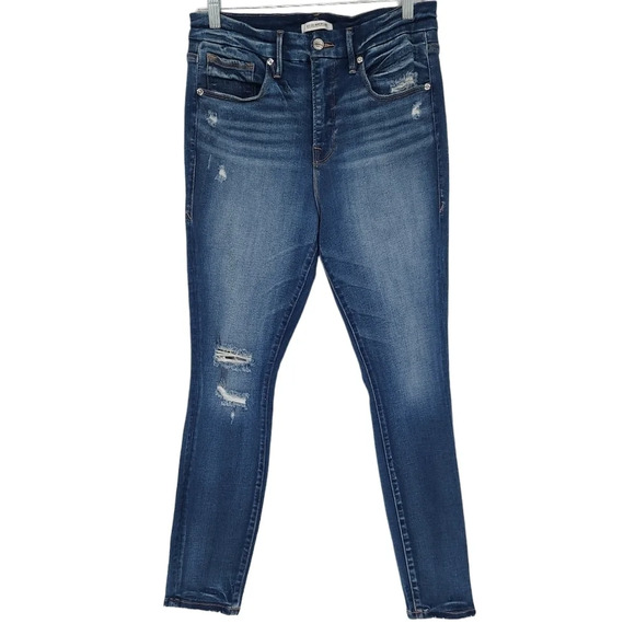 Good American Good Legs Crop Jean In Blue377 - Picture 4 of 13